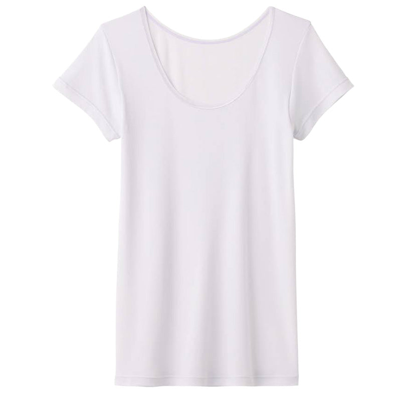 レディース 汗取り 2分袖インナー 半袖 汗取りインナー UVカット インナー M L LL 吸汗速乾 抗菌防臭 涼しい インナー レディースインナー 脇汗対策インナー 紫外線対策 女性下着 夏用インナー COOLMAGIC グンゼ 黒 肌色