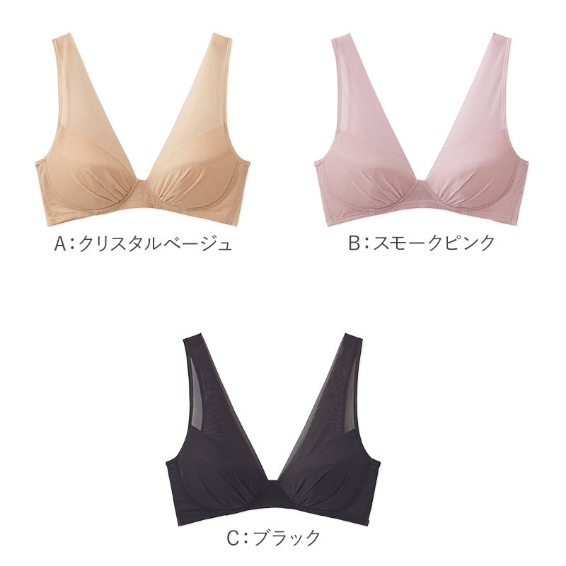 グンゼ ノンワイヤーブラ レディースブラ シームレスブラ M L LL キレイラボ 脇高ブラ 背中すっきりブラ ブラジャー 背中キレイブラ 楽ブラ ストレスフリー カップ付きブラ 脇肉ブラ  快適ブラ レディースインナー 軽メイク KIREILABO