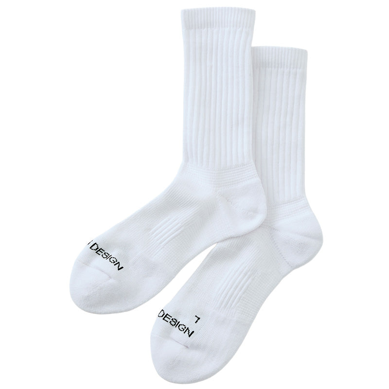 メンズ ソックス クルー丈 靴下 BODYWILD BEAMSDESIGN コラボ 25 26 27 cm サポートソックス アーチサポート テーピングサポート 左右設計 スポーツ ランニング カジュアル スニーカーソックス おしゃれ ブランド ロゴ入り 綿素材 クルーソックス 紳士 男性用