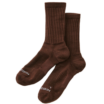 メンズ ソックス クルー丈 靴下 BODYWILD BEAMSDESIGN コラボ 25 26 27 cm サポートソックス アーチサポート テーピングサポート 左右設計 スポーツ ランニング カジュアル スニーカーソックス おしゃれ ブランド ロゴ入り 綿素材 クルーソックス 紳士 男性用