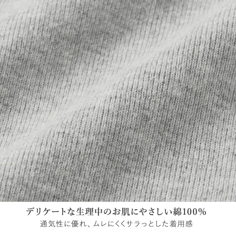 サニタリーショーツ 綿100％ レディース 生理用ショーツ グンゼ いいここち M L LL コットンショーツ 生理パンツ ナイト用 昼用 快適 下着 インナー シンプル 無地 やわらか 肌にやさしい フィット ズレにくい ムレにくい