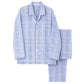 パジャマ メンズ 長袖 長パンツ 綿100 グンゼ S M L LL ソフトクレープ 涼しい 夏用 前開き 入院 介護 大きめボタン 前あき 紳士 寝巻き 上下セット テーラー襟 柔らかい 通気性 涼感素材 快適 ルームウェア 男性用 ギフト プレゼント (送料無料)