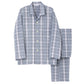 パジャマ メンズ 長袖 長パンツ 綿100 グンゼ S M L LL ソフトクレープ 涼しい 夏用 前開き 入院 介護 大きめボタン 前あき 紳士 寝巻き 上下セット テーラー襟 柔らかい 通気性 涼感素材 快適 ルームウェア 男性用 ギフト プレゼント (送料無料)