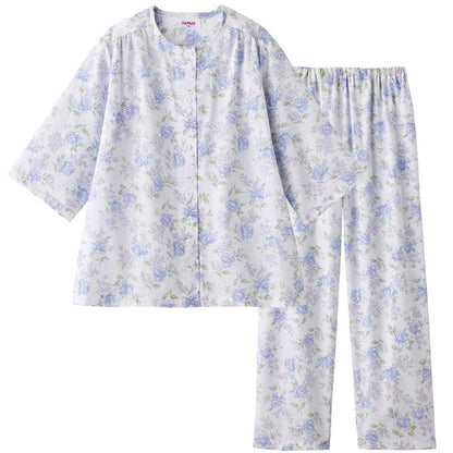 グンゼ 綿100% パジャマ レディース 春夏 夏用 7分袖 長パンツ 吸汗速乾 楊柳 S M L LL 3L 上下セット 婦人 ルームウェア 部屋着 寝巻き ナイトウェア 綿 コットン さらさら 涼しい 大きいサイズ 冷房対策 汗対策 肌ざわり (送料無料)