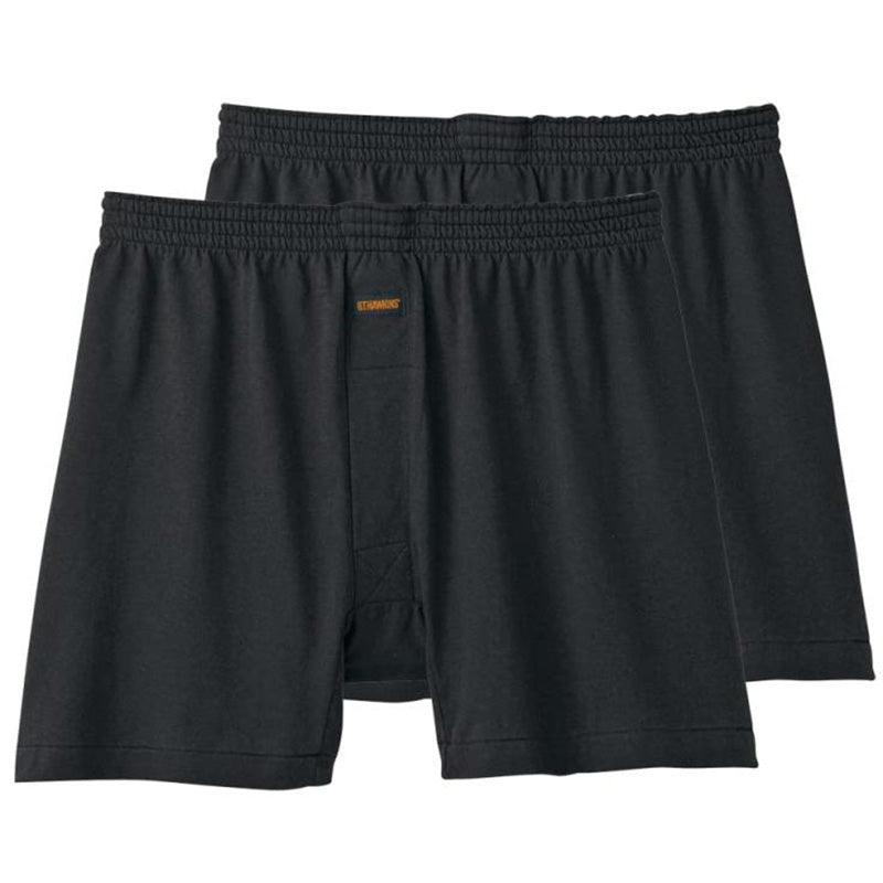 トランクス メンズ ニットトランクス 綿100 前あき 2枚組 M L LL 下着 男性用 インナー パンツ ゆったり 快適 コットン 肌にやさしい シンプル 無地 セット GTホーキンス G.T.HAWKINS 紳士用 ボクサータイプ リラックスインナー デイリー 通気性 普段使い ベーシック