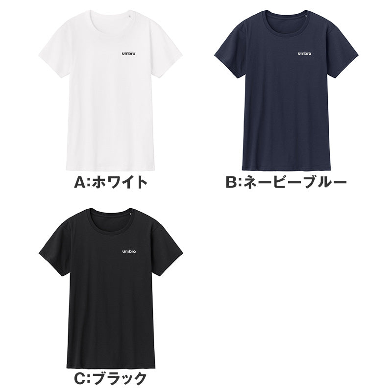 アンブロ UMBRO Tシャツ メンズ 半袖 クルーネック 本体綿100% コットン 天竺編み M L LL ワンポイント ロゴ インナーシャツ 肌着 丸首 スポーツウェア カジュアル シンプル ベーシック 普段着 部屋着 ルームウェア アンダーウェア トップス 重ね着