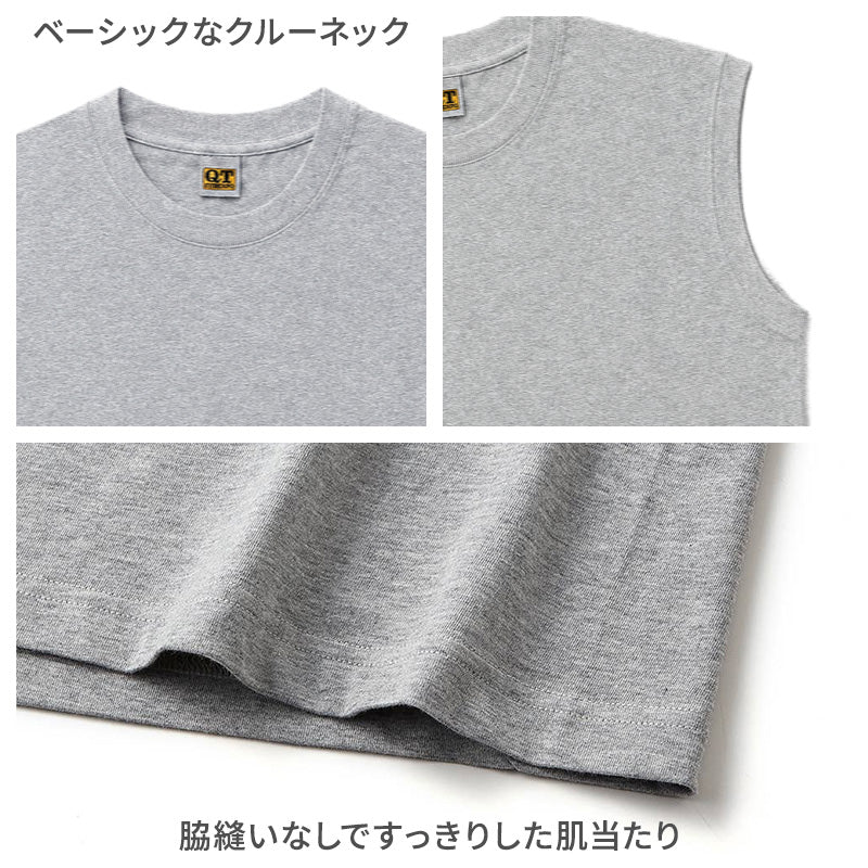 綿100% サーフシャツ 3枚組 メンズ ノースリーブ クルーネック 丸首 インナーシャツ M L LL 天竺 肌着 コットン スリーブレス 無地 シンプル ベーシック 通年 洗い替え 3枚セット まとめ買い 紳士 下着 アンダーシャツ GTホーキンス グンゼ