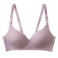 ノンワイヤーブラジャー レディース 肌側綿100％ KIREILABO Fitte M L LL 綿混 オーガニックコットン レース 3/4カップ ストラップ調節可能 背中すっきり アンダーゴムなし 洗濯タグなし 締め付けにくい ブラ 下着 グンゼ キレイラボ ワイヤレス