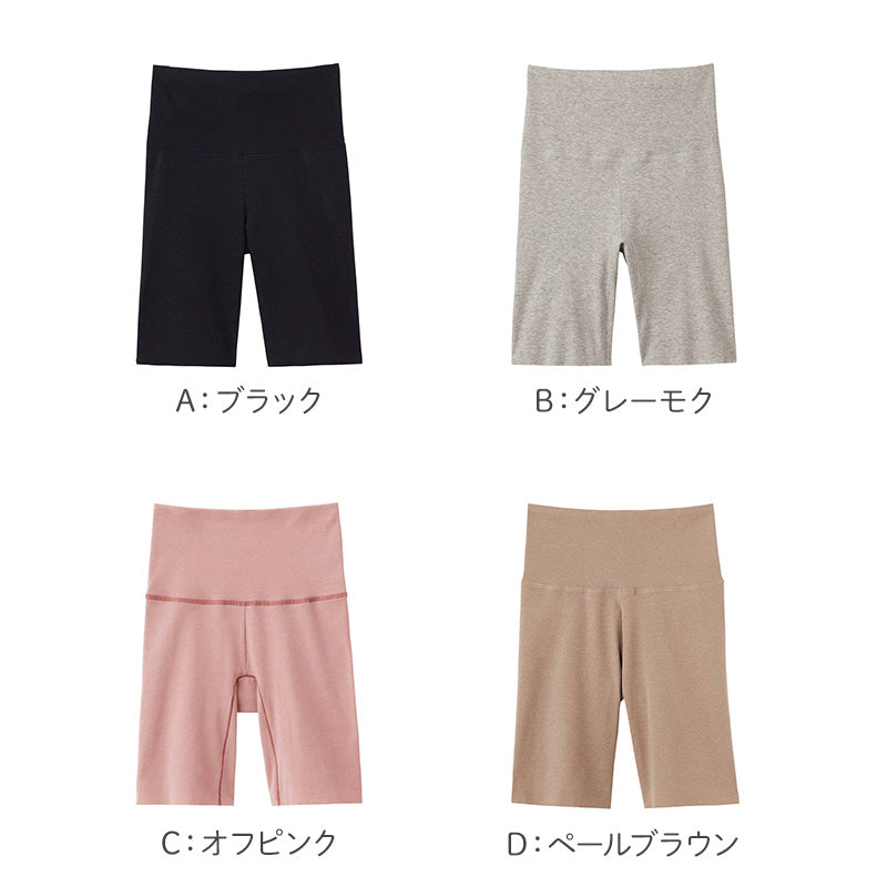 レディース 腹巻き付き 3分丈ショーツ 綿85％ グンゼ ホットマジック M L LL コットンリッチ 吸湿発熱 裏起毛 お腹冷え対策 腹巻一体型 二重生地 一枚ばき カットオフ ひびきにくい ストレッチ 保湿 洗濯タグなし 冬用 あったかインナー 肌着 下着