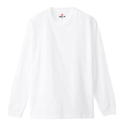 ヘインズ ビーフィー ロンT メンズ tシャツ 長袖 S～XL Hanes BEEFY-T トップス 綿100% ロングスリーブ クルーネック 男性 丈夫 無地 パックT