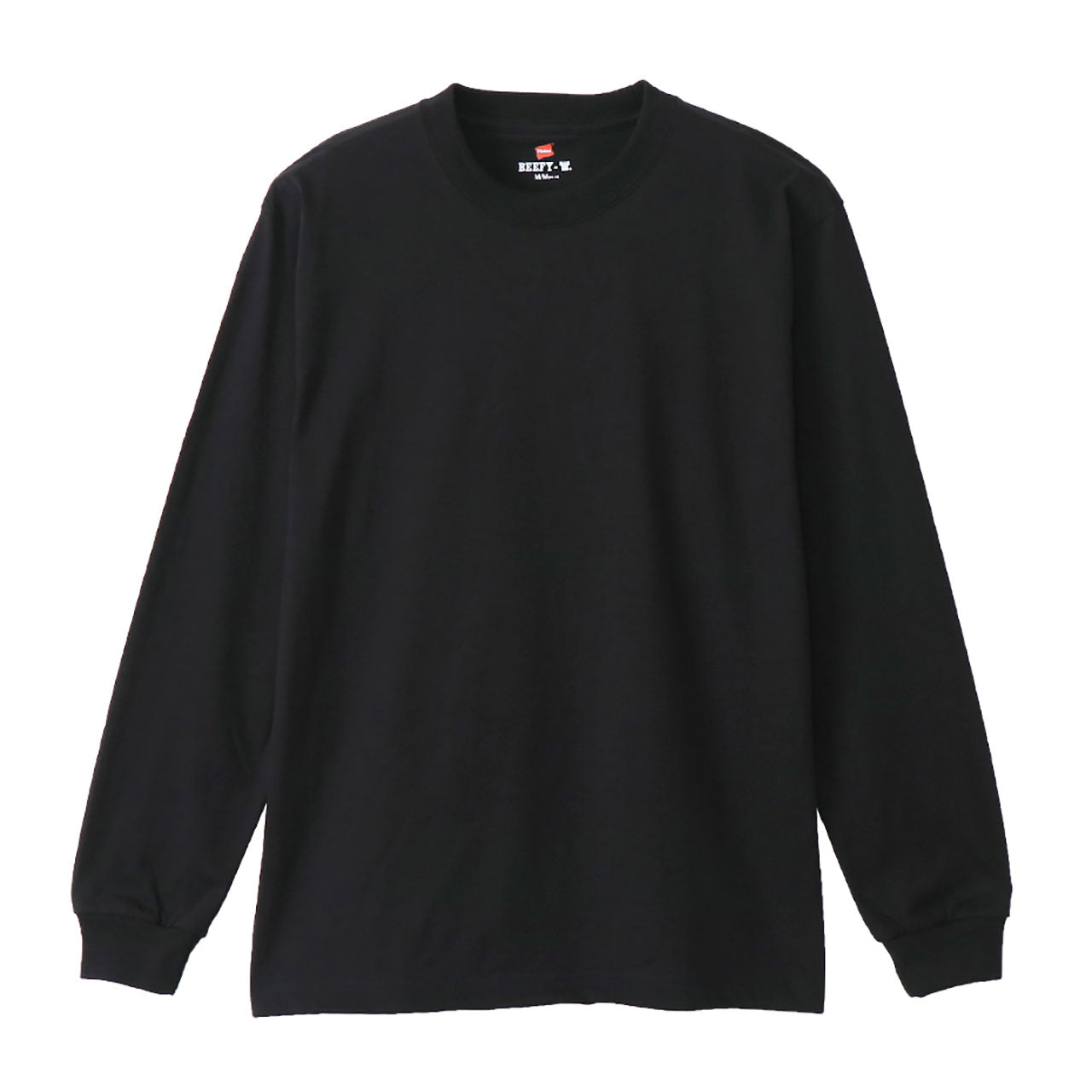 ヘインズ ビーフィー ロンT メンズ tシャツ 長袖 S～XL Hanes BEEFY-T トップス 綿100% ロングスリーブ クルーネック 男性 丈夫 無地 パックT