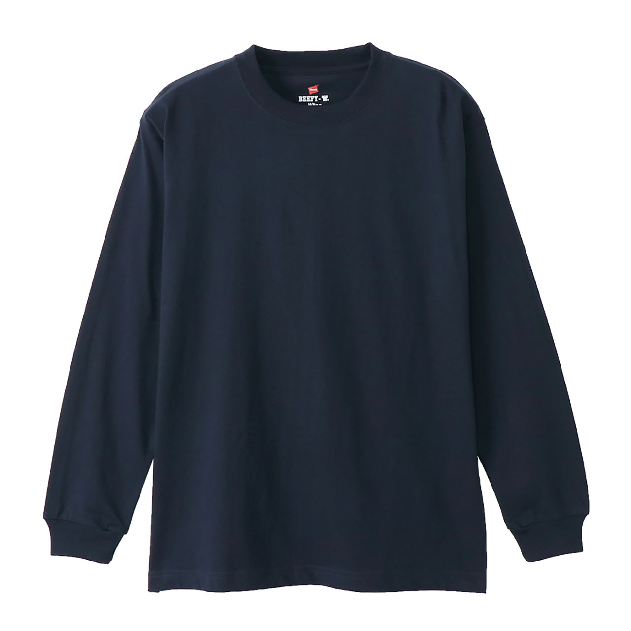 ヘインズ ビーフィー ロンT メンズ tシャツ 長袖 S～XL Hanes BEEFY-T トップス 綿100% ロングスリーブ クルーネック 男性 丈夫 無地 パックT