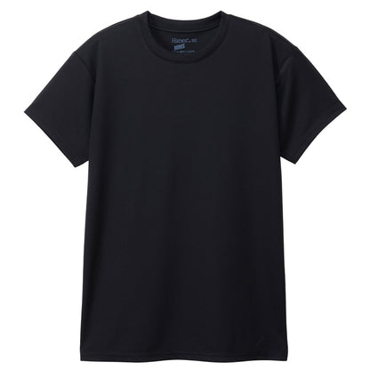 ヘインズ キッズ Tシャツ 2枚組 メッシュ 半袖 吸汗速乾 抗菌防臭 通気性 クルーネック インナー 子供 男の子 女の子 スポーツ 130cm～160cm 通学 体育 ドライTシャツ ジュニア 白 黒 Hanes MOVES タグレス 快適