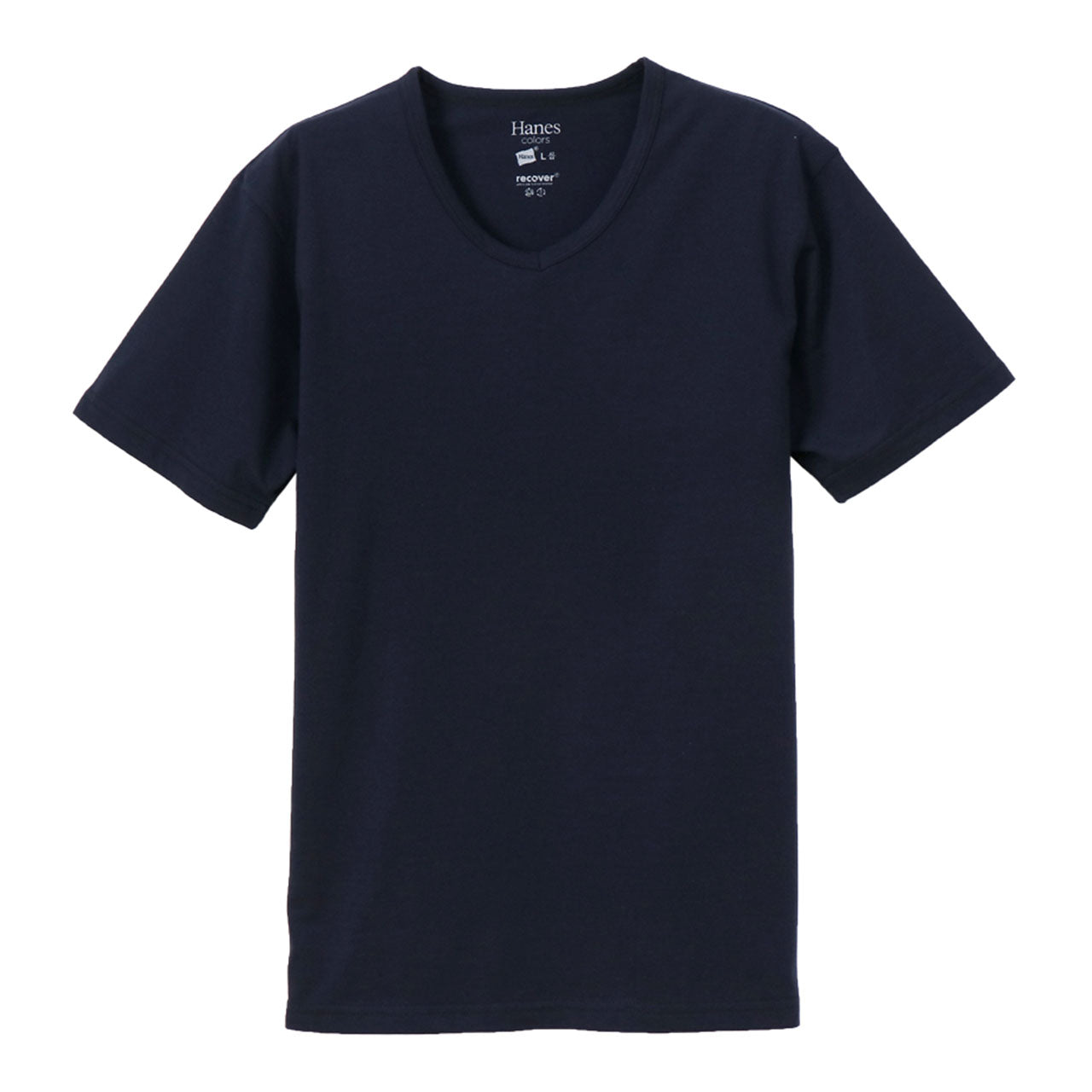 ヘインズ Tシャツ Vネック 半袖 メンズ レディース M・L (トップス ユニセックス シャツ インナー 黒 ネイビー カーキ hanes) (在庫限り)