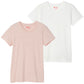 ヘインズ ジャパンフィット Tシャツ レディース 半袖 綿100% 2枚組 M・L インナー トップス コットン 無地 シンプル クルーネック 透けにくい