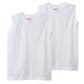 レディース スリーブレス Tシャツ 2枚組 M・L トップス コットン Tシャツ スリーブレス クルーネック 無地 hanes ジャパンフィット