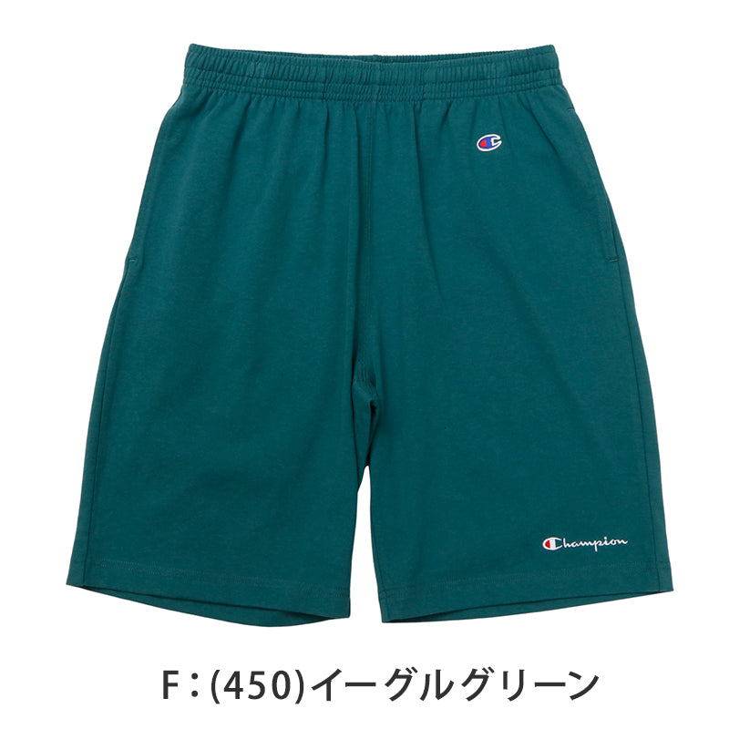チャンピオン メンズ ショートパンツ コットン 綿100% ハーフパンツ 短パン メンズショーツ ブランド S M L XL XXL 夏パンツ カジュアルパンツ スポーツ リラックス 半ズボン 部屋着 ルームウェア 夏服 ウエストゴム ワンポイント