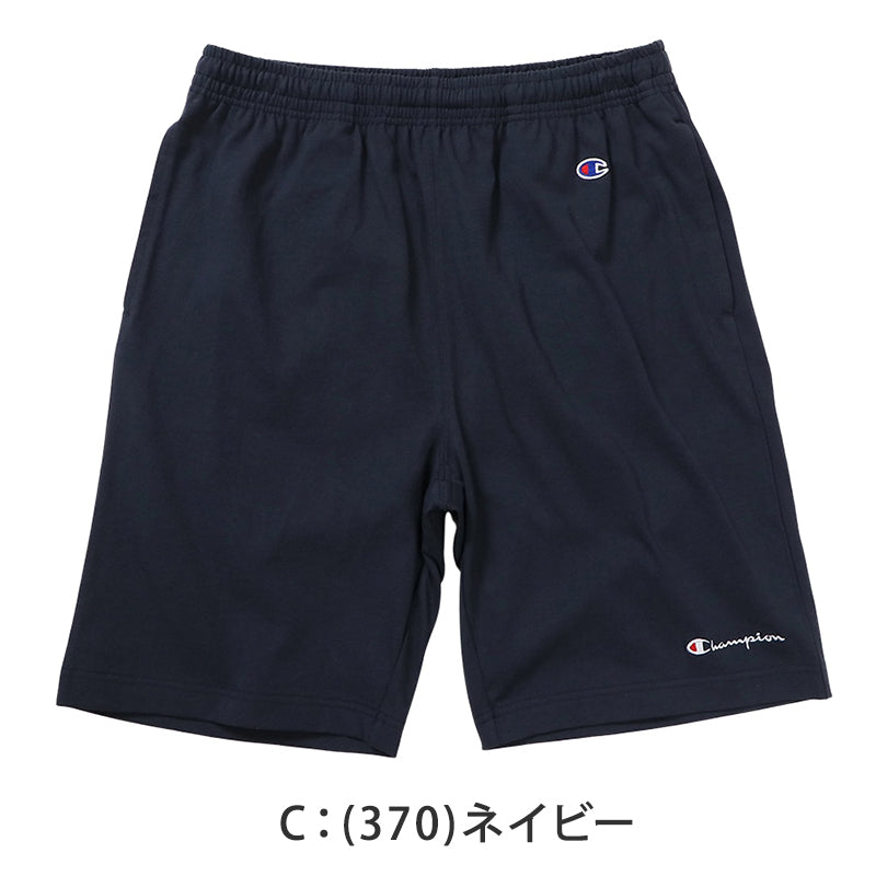チャンピオン メンズ ショートパンツ コットン 綿100% ハーフパンツ 短パン メンズショーツ ブランド S M L XL XXL 夏パンツ カジュアルパンツ スポーツ リラックス 半ズボン 部屋着 ルームウェア 夏服 ウエストゴム ワンポイント