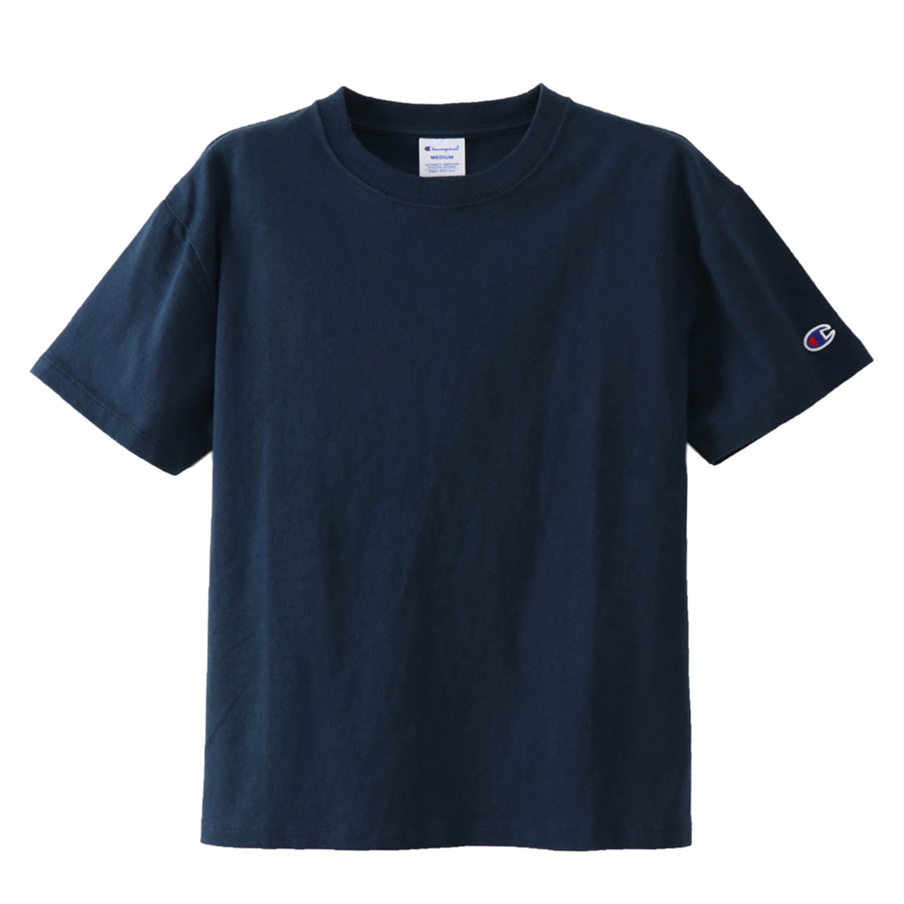 Champion レディース クルーネックTシャツ M・L (チャンピオン コットン100% 半袖 クルーネック) (在庫限り)