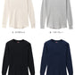 ヘインズ メンズ サーマル クルーネック ロングスリーブTシャツ M～LL (Hanes 紳士 トップス 長袖 丸首 サーマル 綿混)