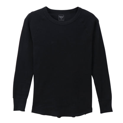ヘインズ Undies レディース サーマル クルーネック ロングスリーブTシャツ フリーサイズ (Hanes 婦人 トップス 長袖 丸首 サーマル 綿混) (在庫限り)