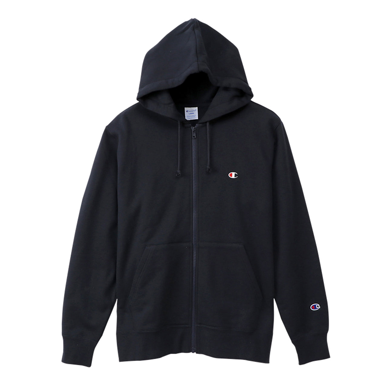 チャンピオン パーカー メンズ 裏毛 定番 ロゴ ワンポイント 黒 ブラック ネイビー ルームウェア トレーニング M～XXL (champion ジップパーカー フルジップ スウェットパーカー 大きいサイズ オーバーサイズ 無地 長袖 フード) (送料無料)