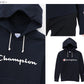 Champion レディース プルオーバー スウェットパーカー M・L (ロゴプリント チャンピオン ブランド ベーシック) (送料無料) (在庫限り)