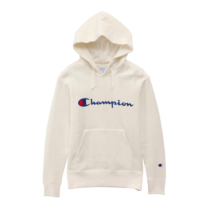 Champion レディース プルオーバー スウェットパーカー M・L (ロゴプリント チャンピオン ブランド ベーシック) (在庫限り)