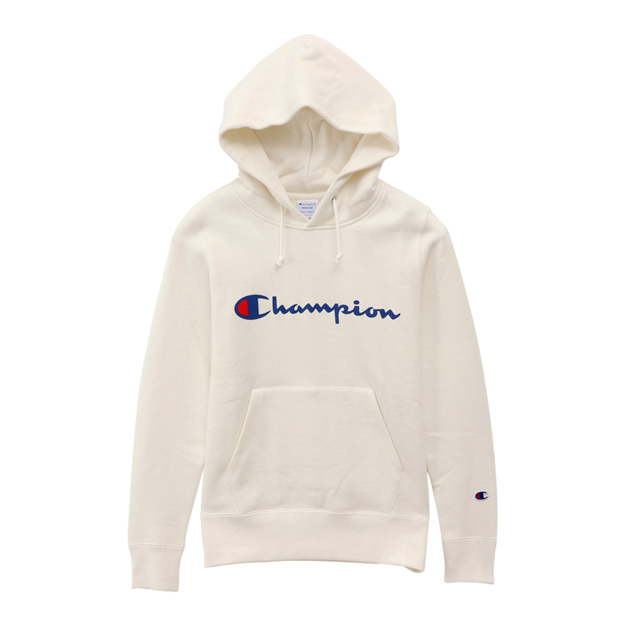 Champion レディース プルオーバー スウェットパーカー M・L (ロゴプリント チャンピオン ブランド ベーシック) (送料無料) (在庫限り)