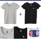 チャンピオン キッズ 半袖シャツ 2枚組 120cm～140cm (Champion ジュニア Tシャツ クルーネック 男の子 男児 130 黒 迷彩 ブラック) (在庫限り)
