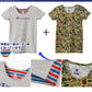 チャンピオン キッズ 半袖シャツ 2枚組 120cm～140cm (Champion ジュニア Tシャツ クルーネック 男の子 男児 130 黒 迷彩 ブラック) (在庫限り)