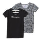 チャンピオン キッズ 半袖シャツ 2枚組 120cm～140cm (Champion ジュニア Tシャツ クルーネック 男の子 男児 130 黒 迷彩 ブラック) (在庫限り)