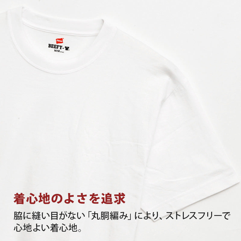 ヘインズ ビーフィー Tシャツ 大きいサイズ メンズ hanes beefy XXL・3XL Hanes 綿100% インナー 半袖 無地 肌着 下着 綿 コットン 男性 大寸 XXL 3XL パックT
