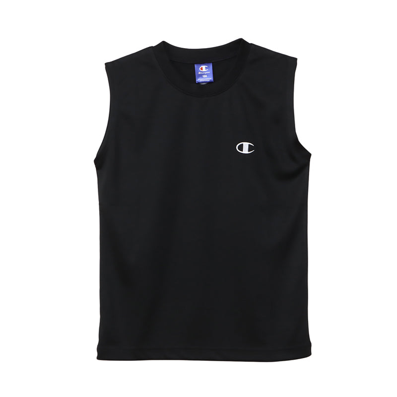 ヘインズ Champion ボーイズ メッシュ スリーブレスシャツ 130cm～160cm (Champion ジュニア ロゴ )