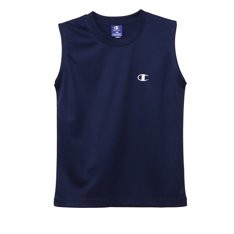 ヘインズ Champion ボーイズ メッシュ スリーブレスシャツ 130cm～160cm (Champion ジュニア ロゴ )