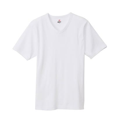 ヘインズ BEEFY-T ビーフィー リブVネックTシャツ S～XL (Hanes tシャツ メンズ 無地 肌着 半袖 下着 綿 コットン インナー 男性 hanes S M L XL パックT