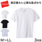 ヘインズ メンズ Tシャツ Vネック インナー 半袖 綿 3枚組 M～LL Hanes 綿100 インナーシャツ アンダーウェア 肌着 下着 男性 無地 v首 コットン