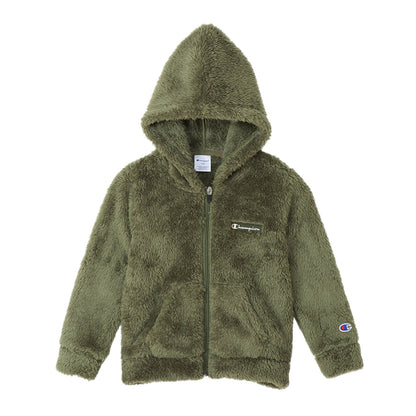 チャンピオン キッズ フリース ジップパーカー 100cm～160cm champion 子供 ジャケット 子供服 冬 男の子 女の子 ボーイズ ガールズ パーカー (在庫限り)