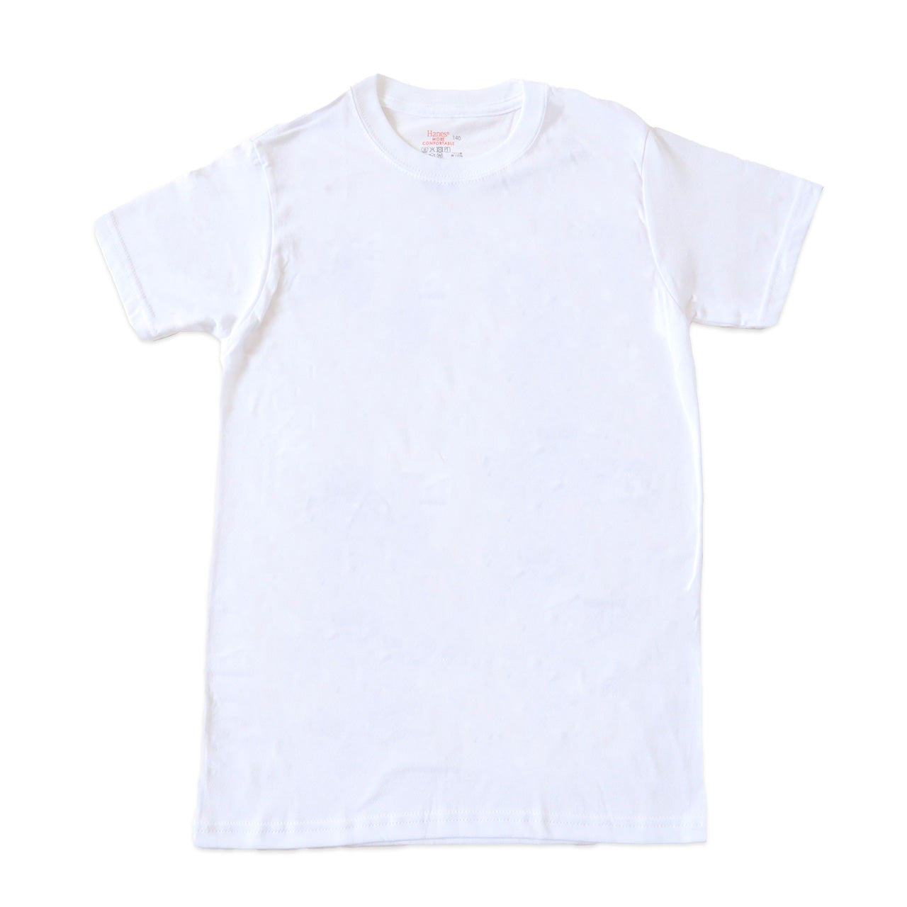 ヘインズ キッズ tシャツ 綿100% 半袖 インナー 男の子 2枚組 130cm～160cm (Hanes 子ども ジュニア 子供 下着 肌着 白)