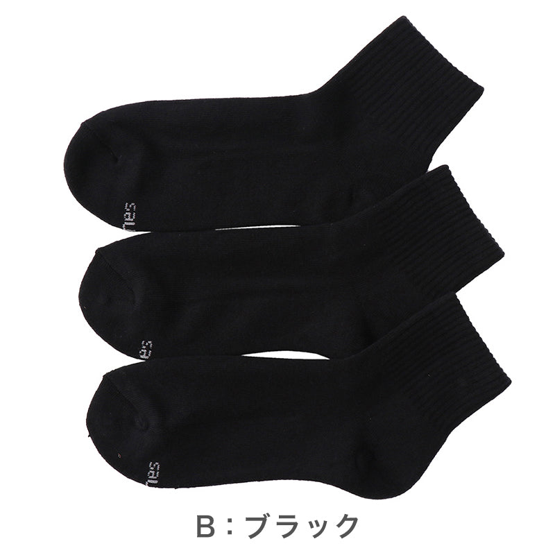 ヘインズ ソックス メンズ クォーターレングスソックス 3足組 Hanes 靴下 メンズソックス クォーター丈 スポーツソックス ブランドソックス パイルソックス ロゴソックス 23-25cm～27-29cm カジュアルソックス スニーカーソックス