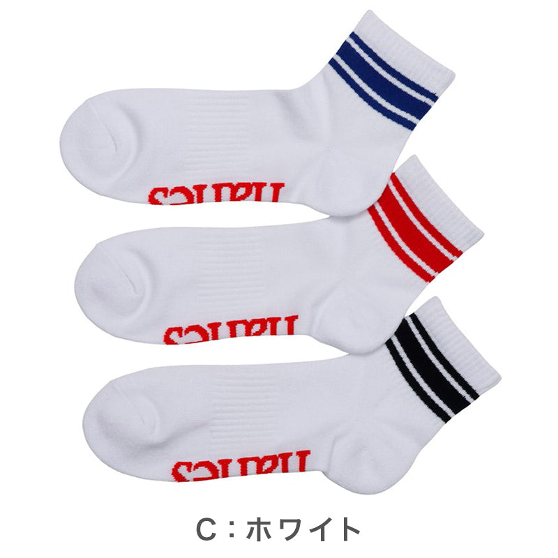 ヘインズ ソックス メンズ クォーターレングスソックス 3足組 Hanes 靴下 メンズソックス クォーター丈 スポーツソックス ブランドソックス パイルソックス ロゴソックス 23-25cm～27-29cm カジュアルソックス スニーカーソックス