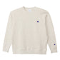 Champion チャンピオン キッズ スウェット トレーナー 綿100% 裏毛 クルーネック 丸首 長袖 フレンチテリー ロゴ刺繍 ワンポイント 子供 子ども ジュニア 男の子 女の子 100cm～160cm ユニセックス トップス 通学 普段着 部屋着 ルームウェア 春 秋