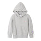 Champion チャンピオン キッズ パーカー スウェット 裏毛 綿100% コットン フード付き 子供服 子ども 男の子 女の子 ジュニア フーディー ひもなし 長袖 ワンポイント ロゴ 100cm～160cm 刺繍 カンガルーポケット 秋 冬 春 通園 通学 普段着