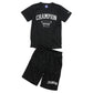 チャンピオン Tシャツ パンツ 上下 セットアップ キッズ 男の子 こども スポーツウェア トレーニングウェア ロゴ ブランド 黒 紺色 白 赤 130cm～160cm champion 130 140 150 160 トップス ボトムス ボーイズ 子供 子ども (在庫限り)