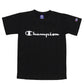 チャンピオン Tシャツ キッズ こども 半袖 スポーツ 吸水速乾 ロゴ ブランド 黒 白 青 紫 110cm～160cm champion トップス ボーイズ 子供 子ども 男の子 女の子 (在庫限り)