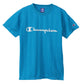 チャンピオン Tシャツ キッズ こども 半袖 スポーツ 吸水速乾 ロゴ ブランド 黒 白 青 紫 110cm～160cm champion トップス ボーイズ 子供 子ども 男の子 女の子 (在庫限り)