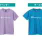 チャンピオン Tシャツ キッズ こども 半袖 スポーツ 吸水速乾 ロゴ ブランド 黒 白 青 紫 110cm～160cm champion トップス ボーイズ 子供 子ども 男の子 女の子 (在庫限り)