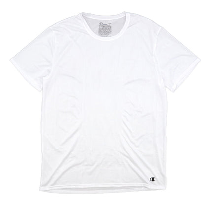 チャンピオン メンズ tシャツ インナー 半袖 メッシュ 吸汗速乾 クルーネック M-LL スポーツ 運動 下着 男性 紳士 肌着 アンダーウェア (在庫限り)