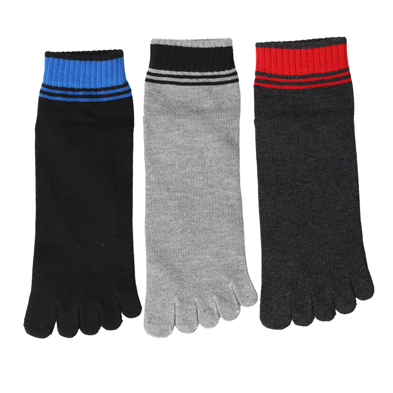ヘインズ 5本指ソックス メンズ 3足組 靴下 ショートレングス ノンパイル コットン 25-27cm hanes 紳士 五本指 くつ下 25cm 25.5cm 26cm 26.5cm 27cm 綿混