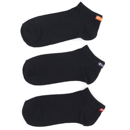 チャンピオン ソックス レディース 3足組 くるぶし 靴下 ワンポイント ロゴ かわいい コットン 黒 白 23-25cm champion 女性 婦人 靴下 23 23.5 24 24.5 25 綿混